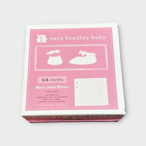 Vera Bradley Baby Mary Jane Shoes 0-6m NWT - Picture 6 of 7